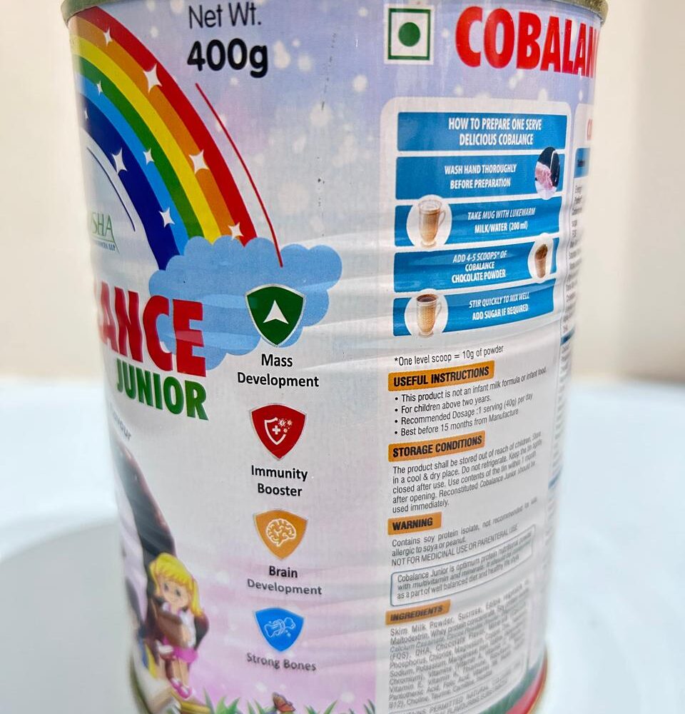 Cobalance Junior | Chocolate Flavour | Milk Protein Powder - Image 2